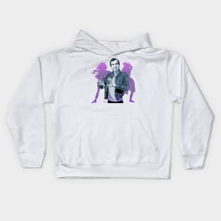 Roger Vadim - An illustration by Paul Cemmick Kids Hoodie